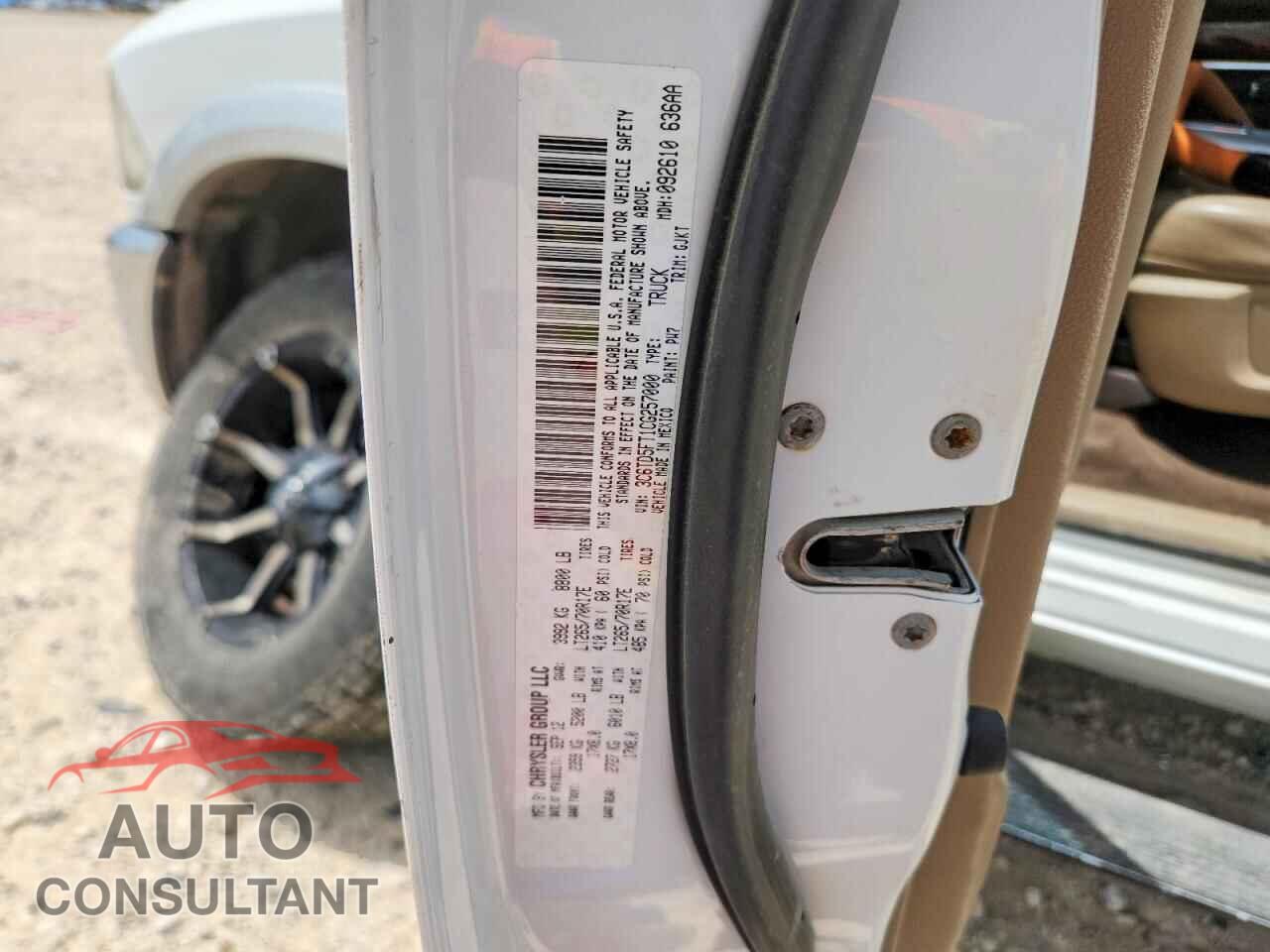 DODGE RAM 2500 2012 - 3C6TD5FT1CG257000