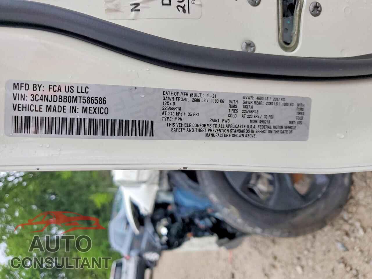 JEEP COMPASS 2021 - 3C4NJDBB0MT586586