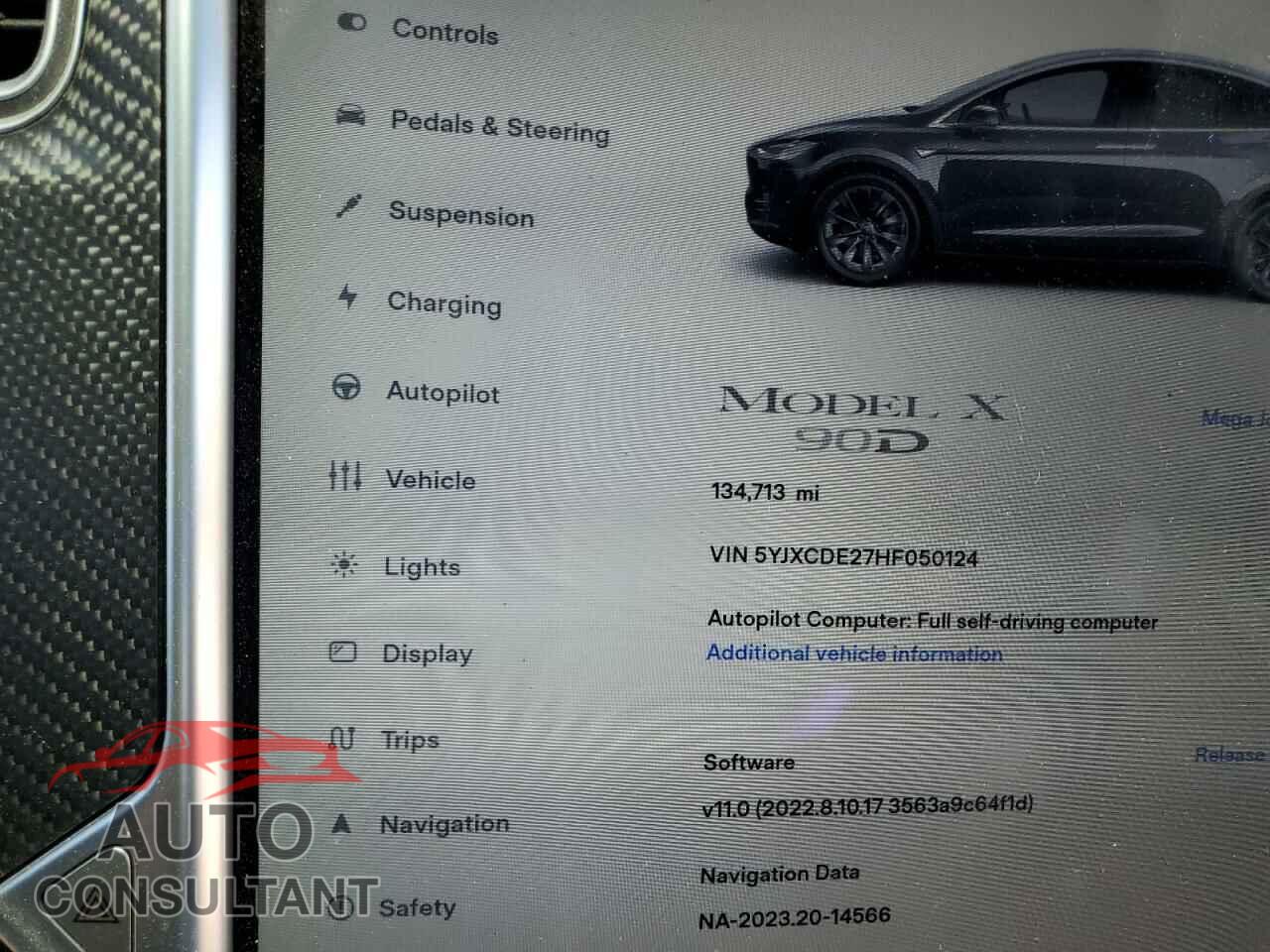TESLA MODEL X 2017 - 5YJXCDE27HF050124
