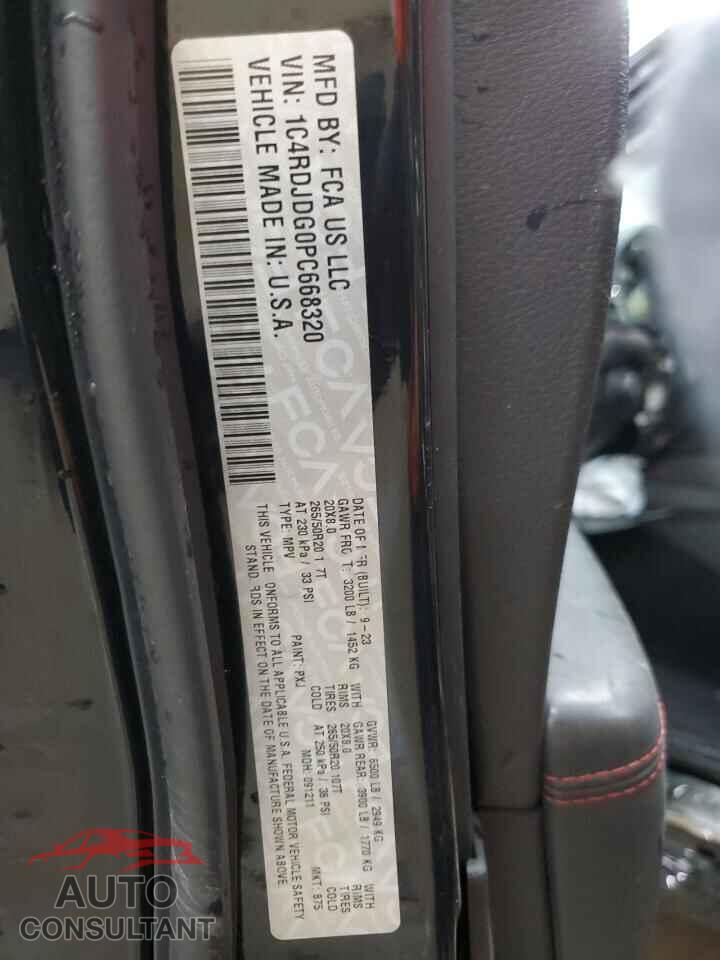 DODGE DURANGO 2023 - 1C4RDJDG0PC668320