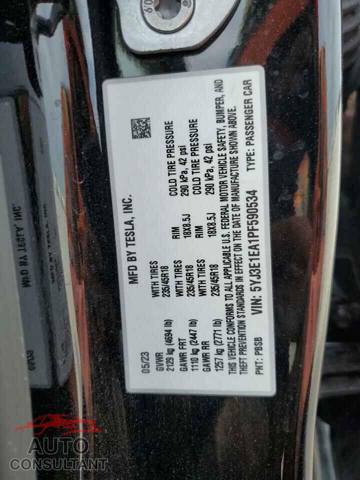 TESLA MODEL 3 2023 - 5YJ3E1EA1PF590534