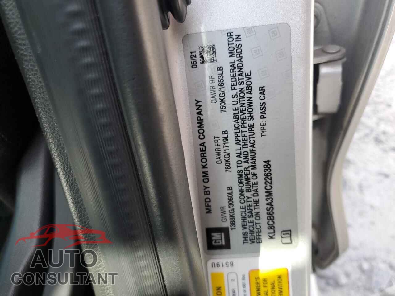 CHEVROLET SPARK 2021 - KL8CB6SA3MC226384