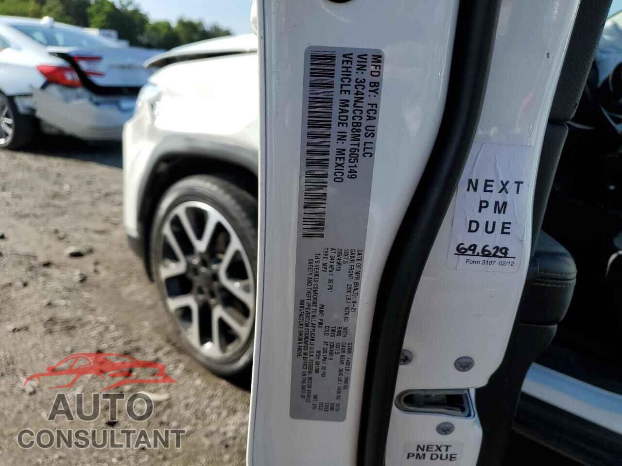 JEEP COMPASS 2021 - 3C4NJCCB8MT605149