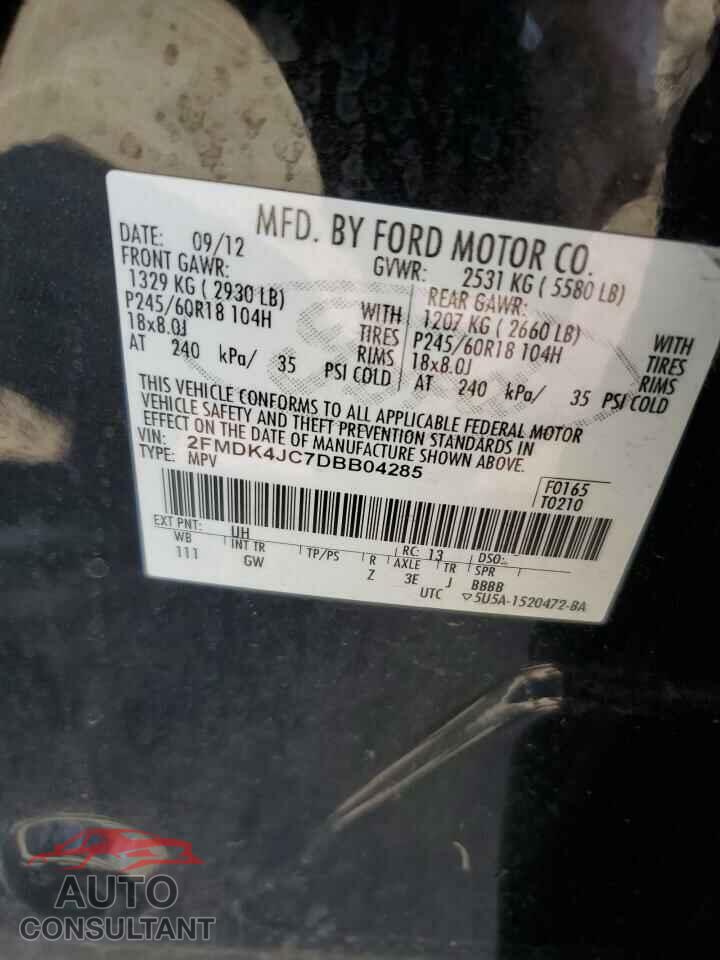 FORD EDGE 2013 - 2FMDK4JC7DBB04285