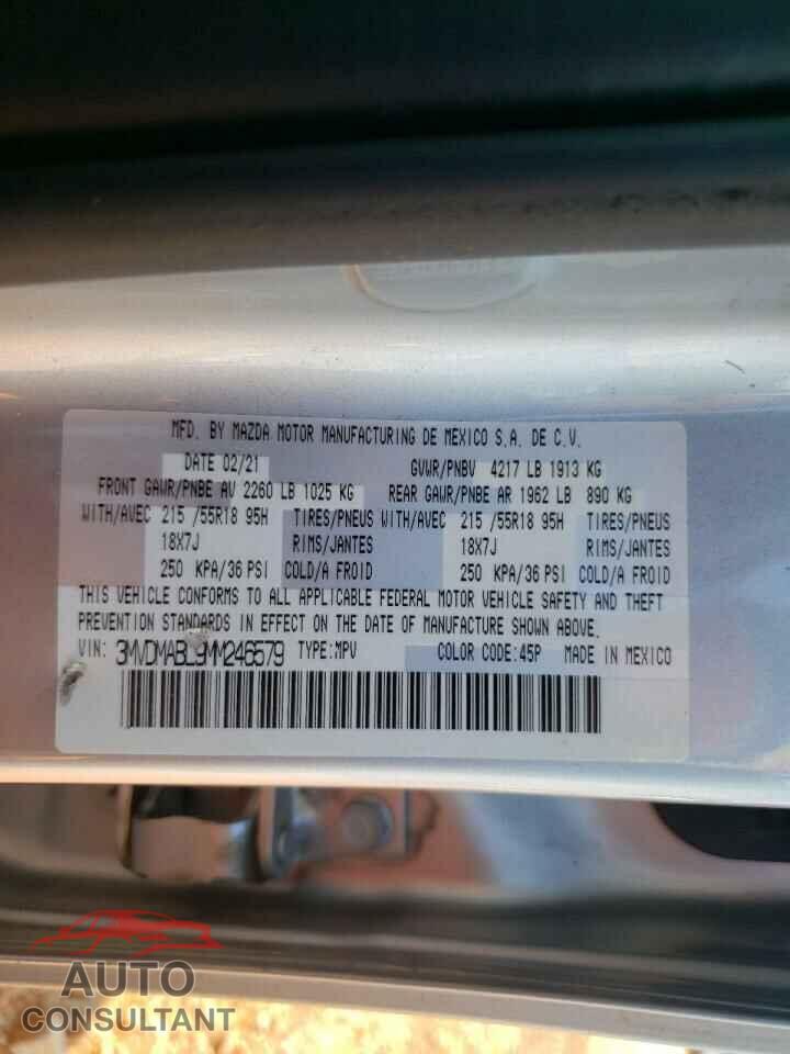 MAZDA CX30 2021 - 3MVDMABL9MM246579