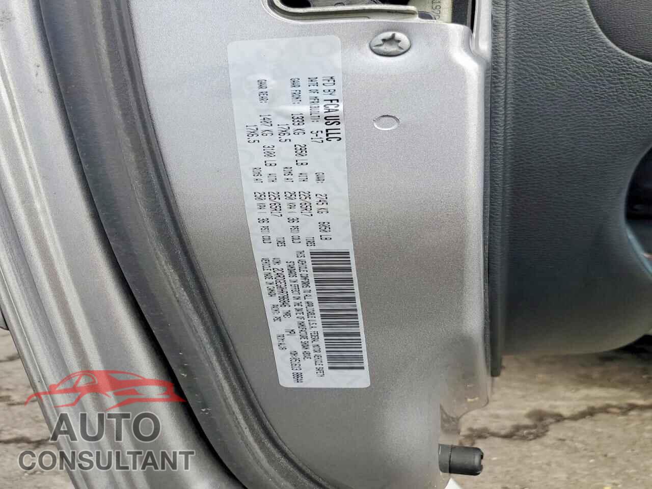 DODGE CARAVAN 2017 - 2C4RDGEG0HR786846