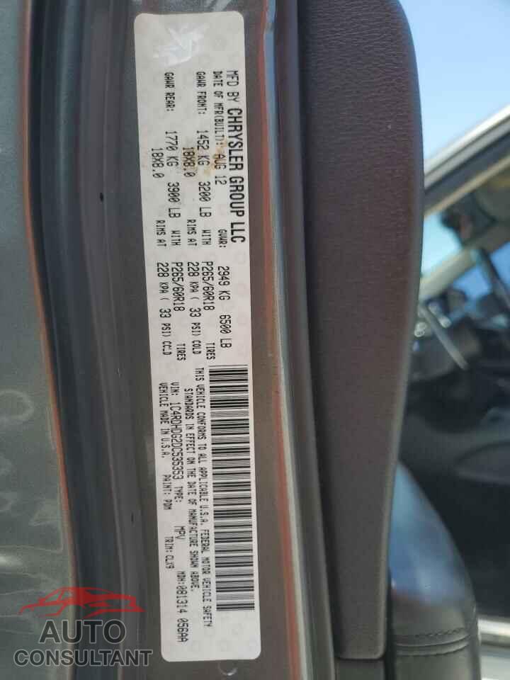 DODGE DURANGO 2013 - 1C4RDHDG2DC535353