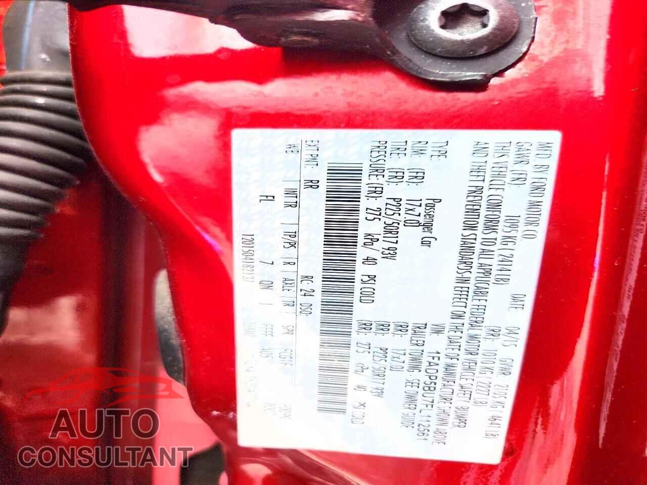 FORD CMAX 2015 - 1FADP5BU7FL112561
