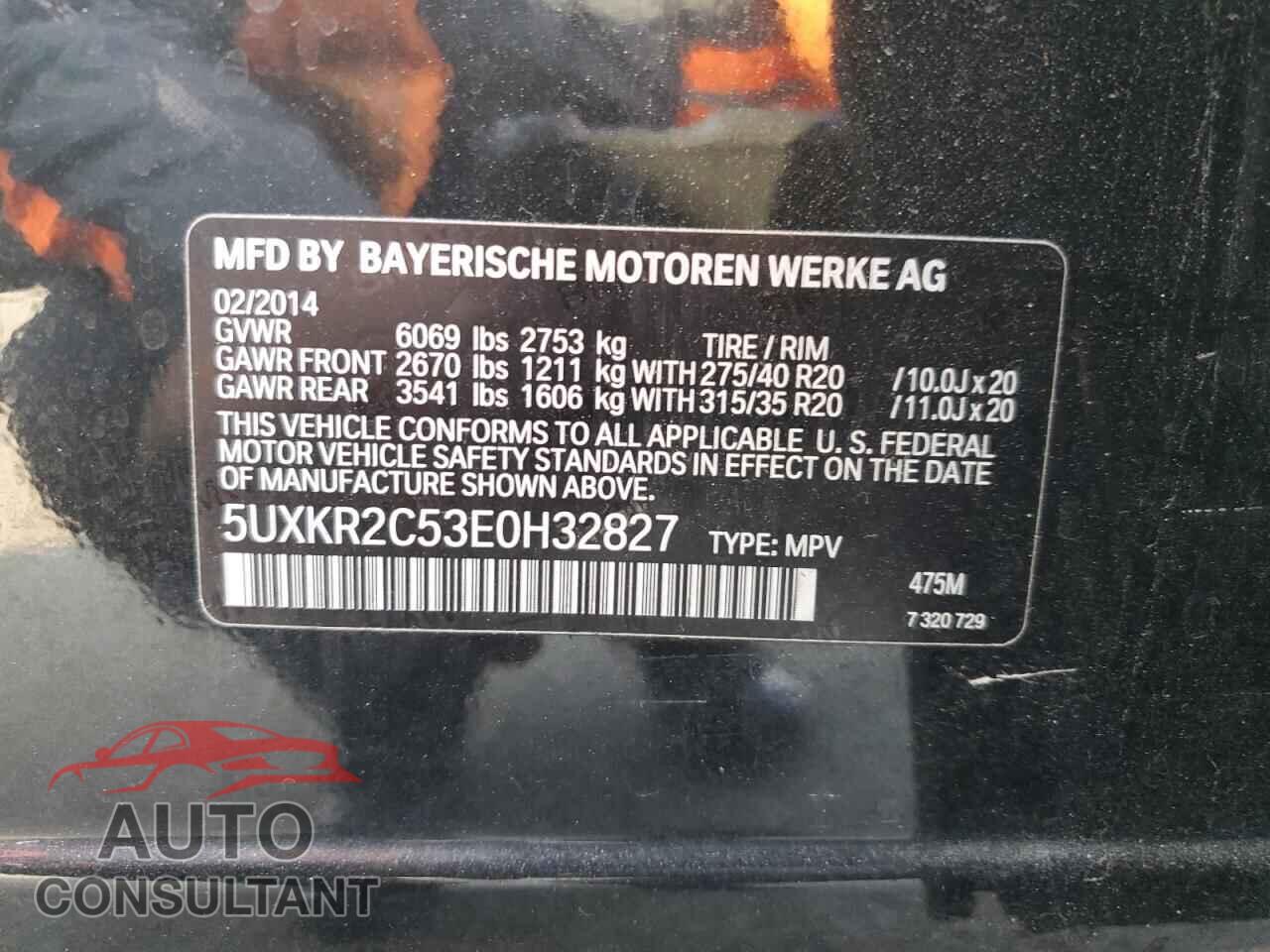 BMW X5 2014 - 5UXKR2C53E0H32827