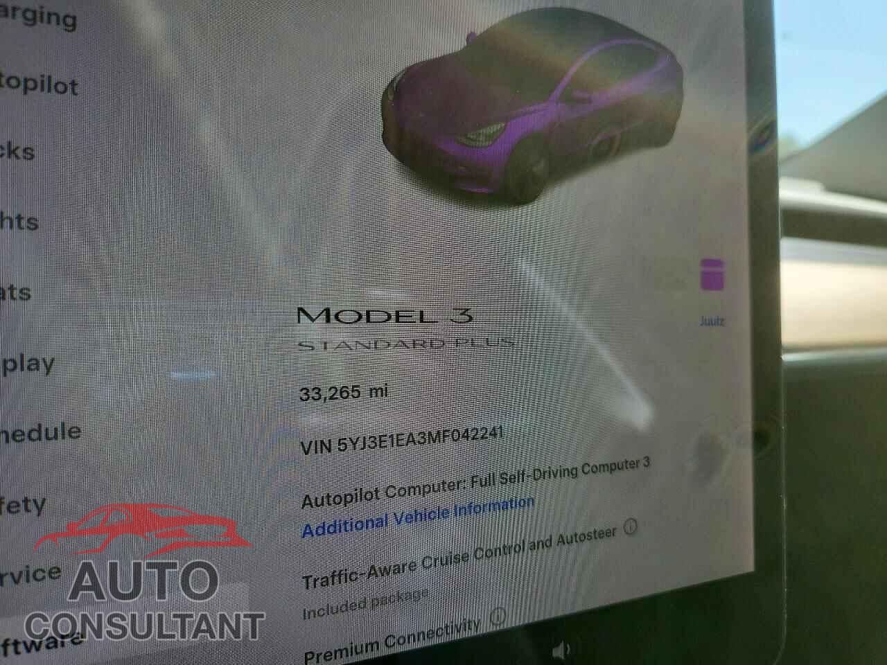 TESLA MODEL 3 2021 - 5YJ3E1EA3MF042241