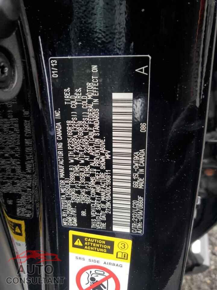 LEXUS RX350 2013 - 2T2BK1BA0DC190811