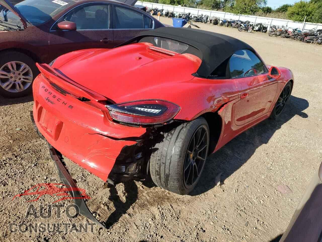 PORSCHE BOXSTER 2016 - WP0CC2A87GS152635