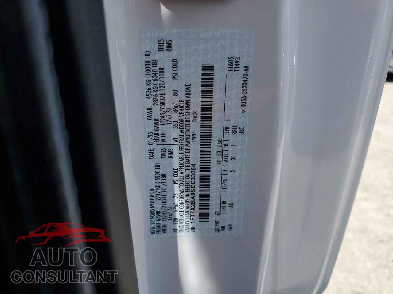 FORD F250 2025 - 1FT7X2BA9SEC33084