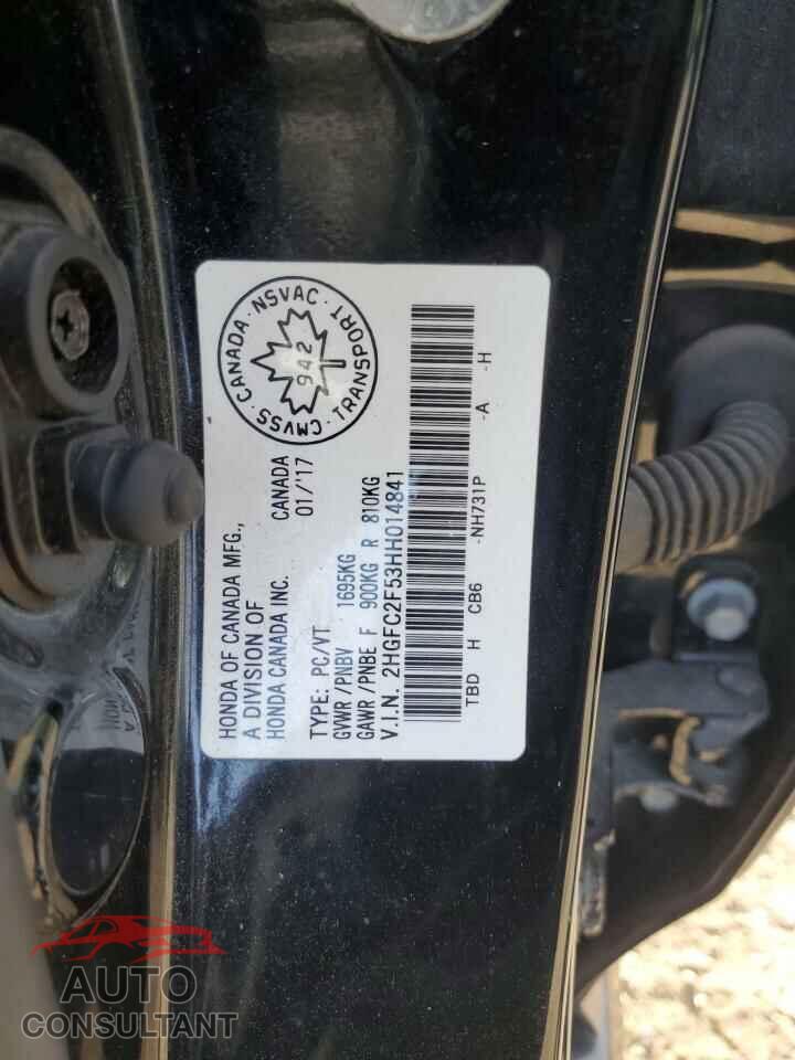 HONDA CIVIC 2017 - 2HGFC2F53HH014841