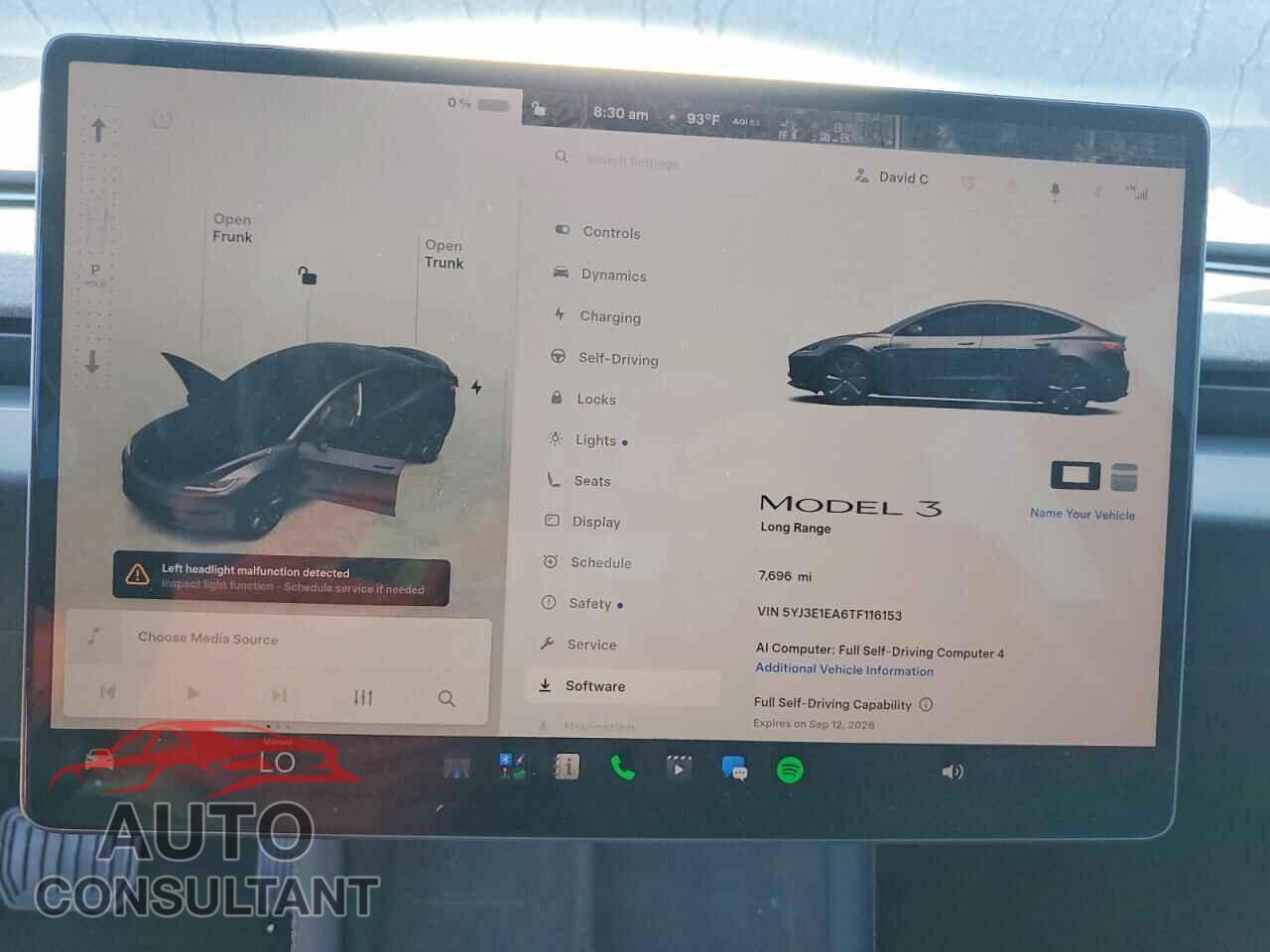 TESLA MODEL 3 2026 - 5YJ3E1EA6TF116153