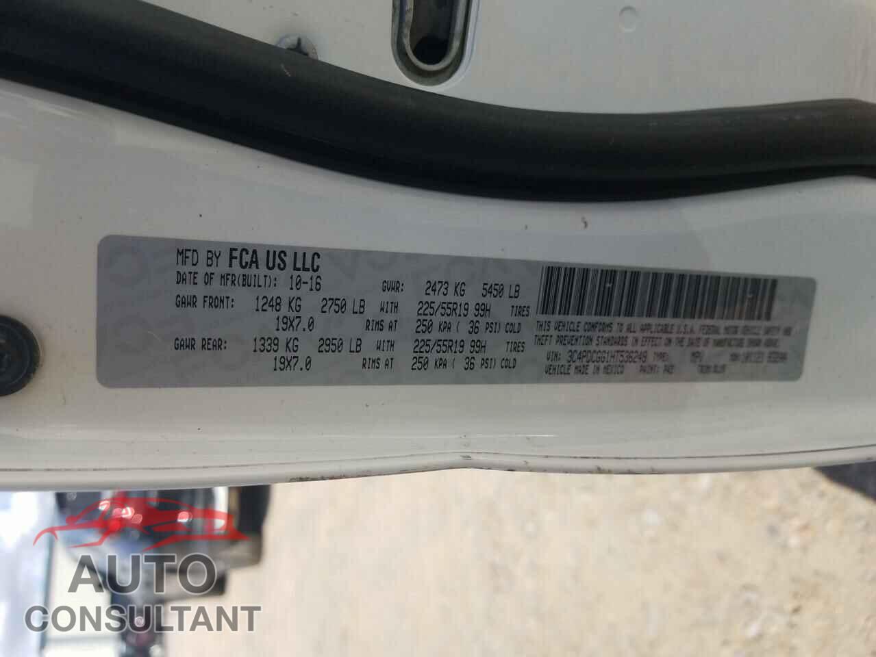 DODGE JOURNEY 2017 - 3C4PDCGG1HT536249