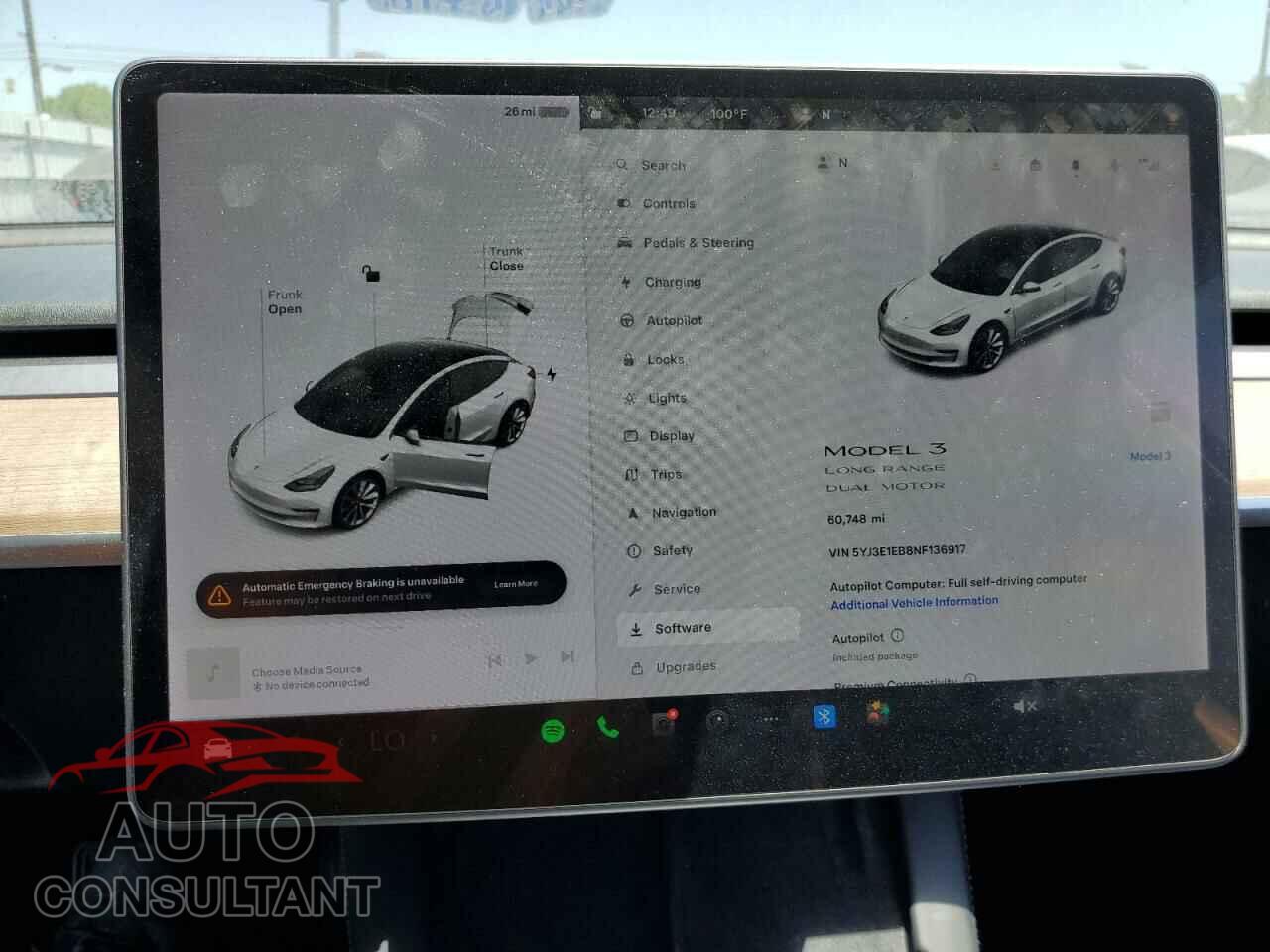 TESLA MODEL 3 2022 - 5YJ3E1EB8NF136917