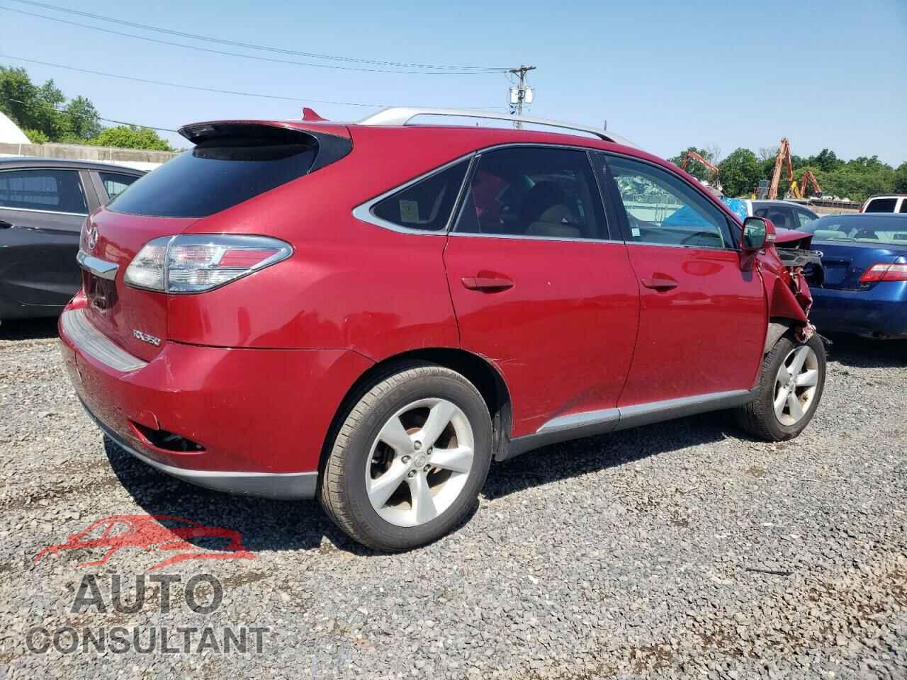 LEXUS RX350 2010 - 2T2BK1BA2AC023832