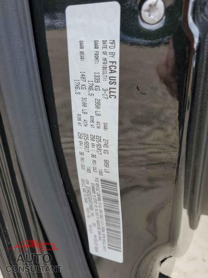 DODGE CARAVAN 2017 - 2C4RDGEG6HR724660
