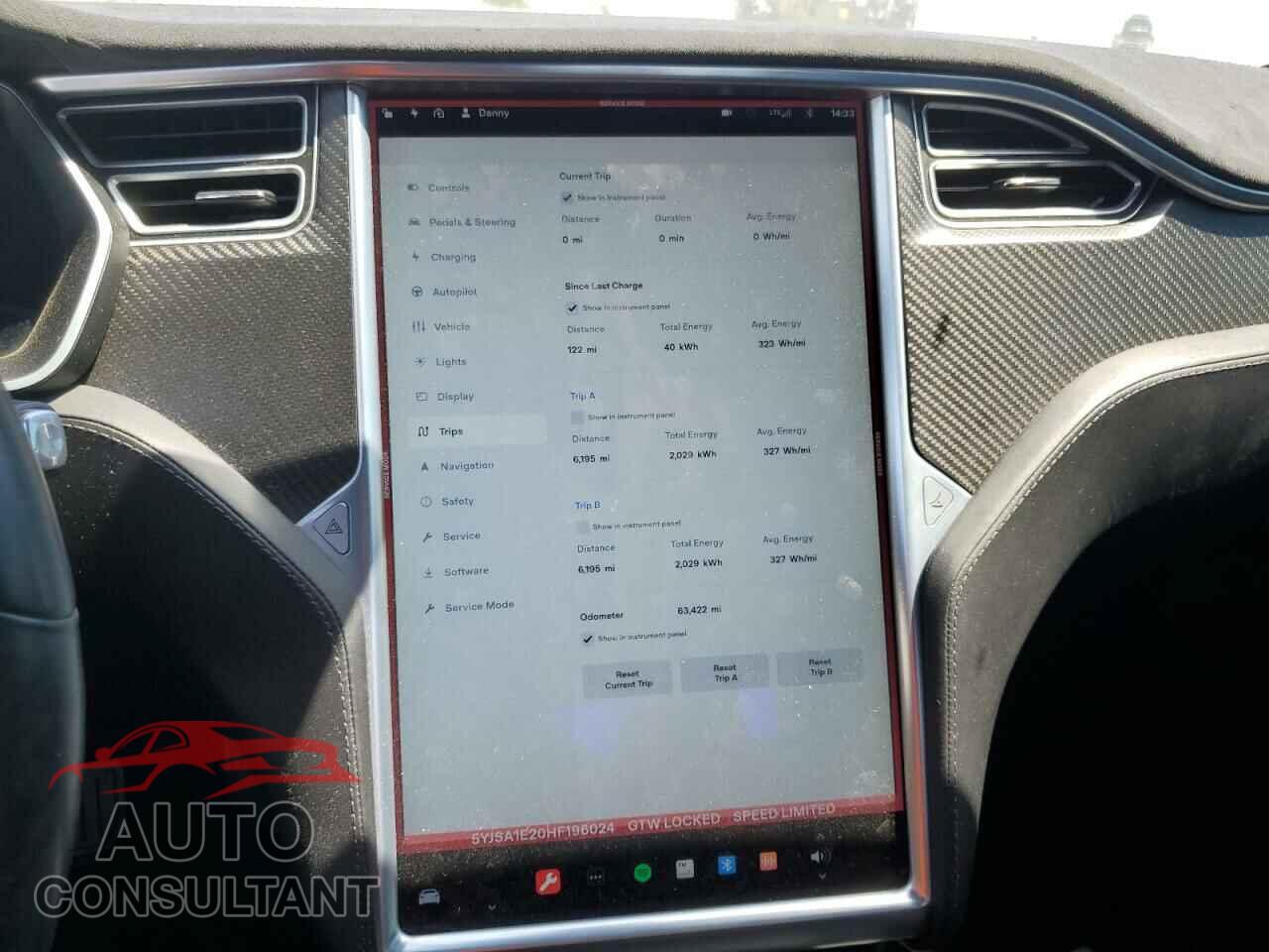 TESLA MODEL S 2017 - 5YJSA1E20HF196024