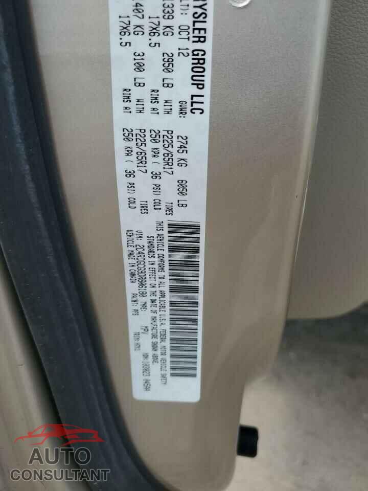 DODGE CARAVAN 2013 - 2C4RDGCG9DR606180