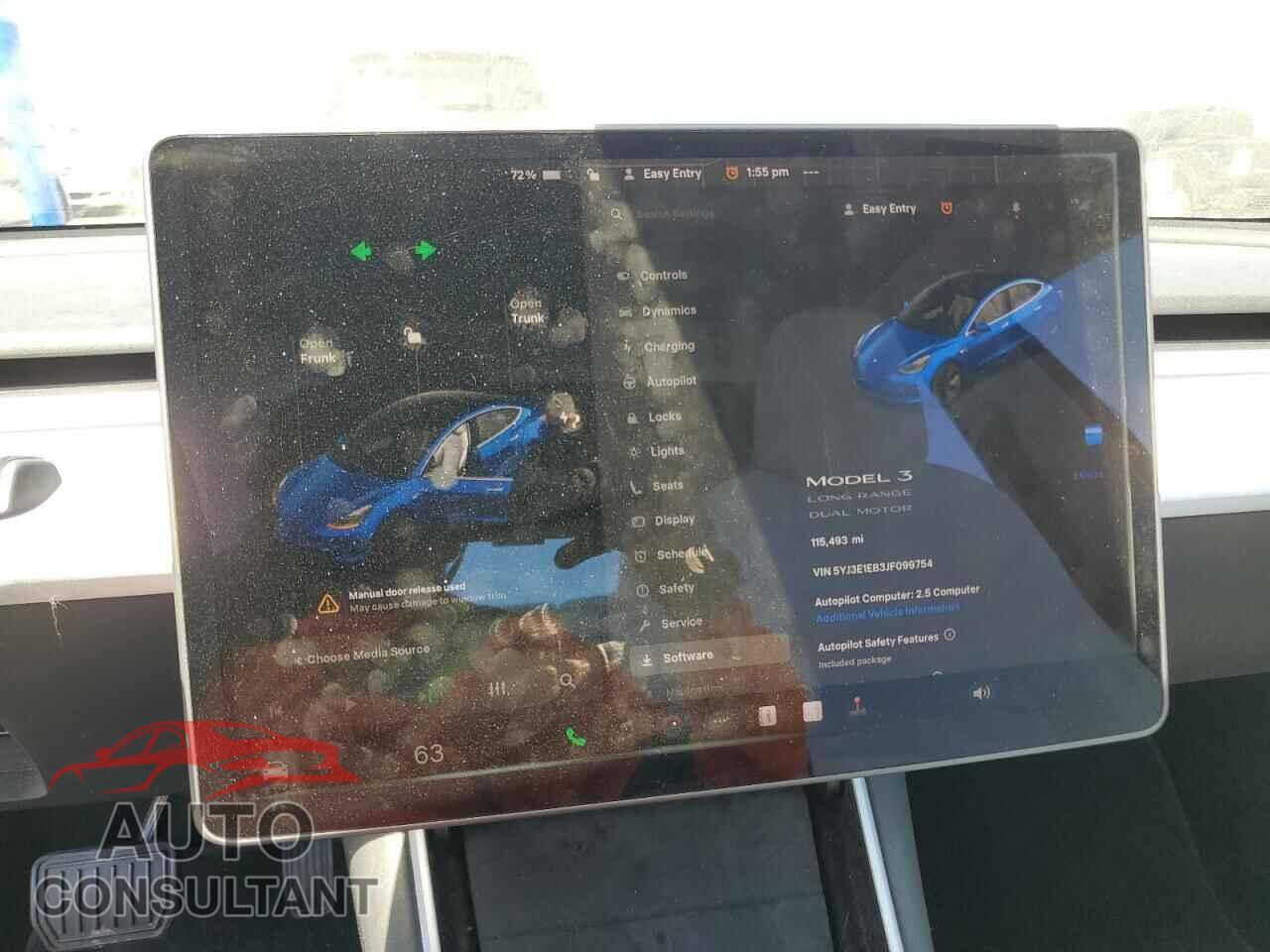 TESLA MODEL 3 2018 - 5YJ3E1EB3JF099754