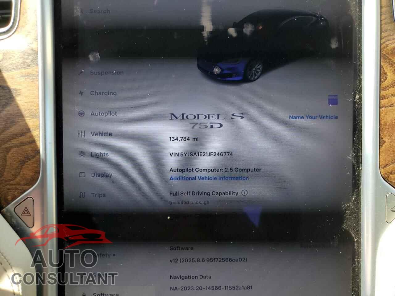TESLA MODEL S 2018 - 5YJSA1E21JF246774