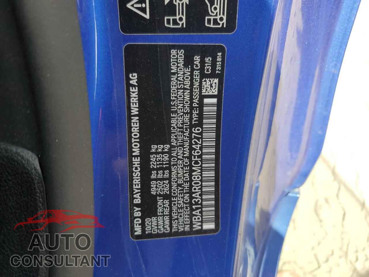 BMW M4 2021 - WBA13AR08MCF64276