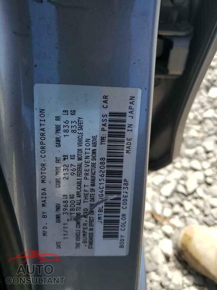 MAZDA 3 2012 - JM1BL1UG4C1562088