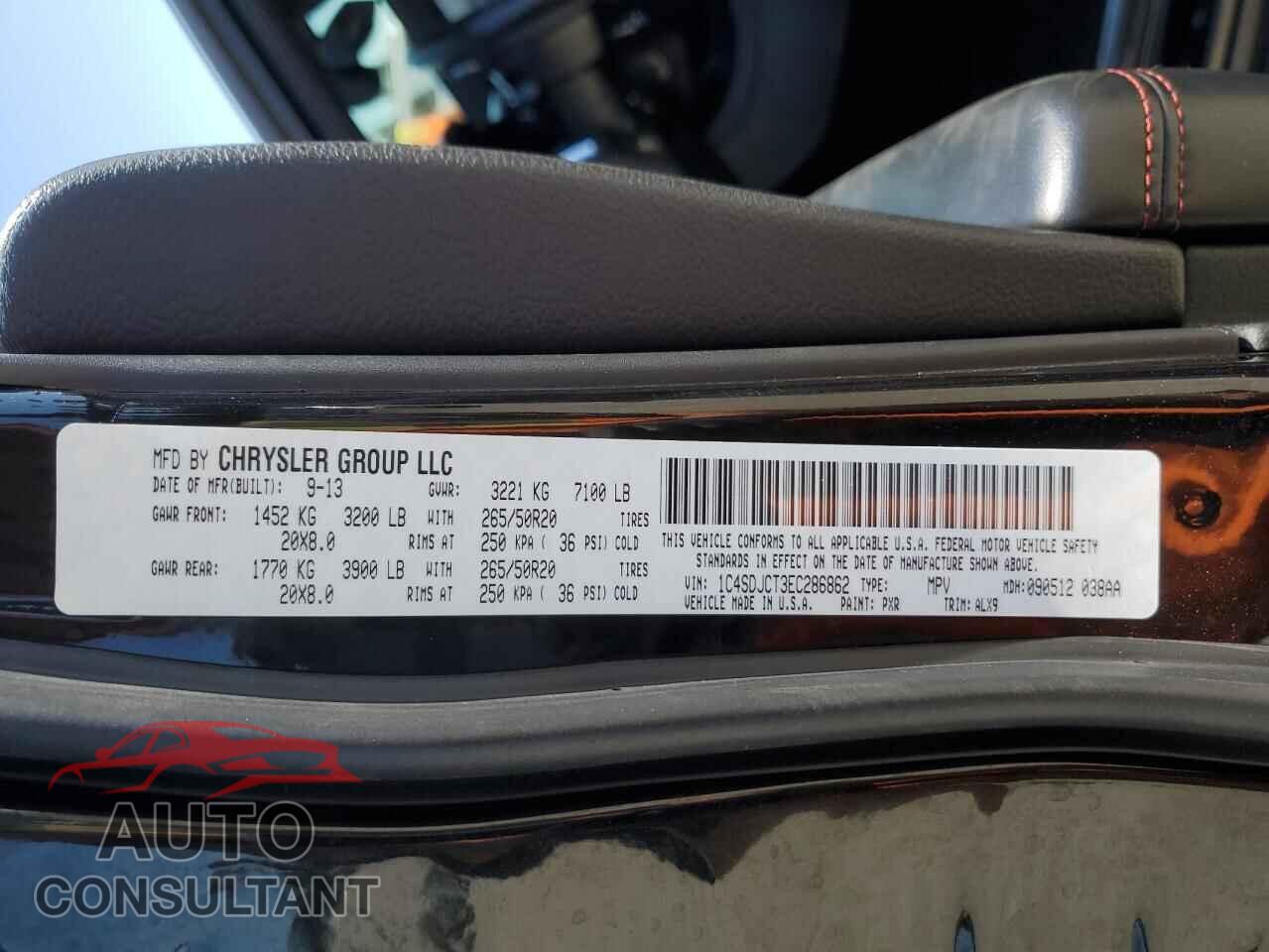 DODGE DURANGO 2014 - 1C4SDJCT3EC286862