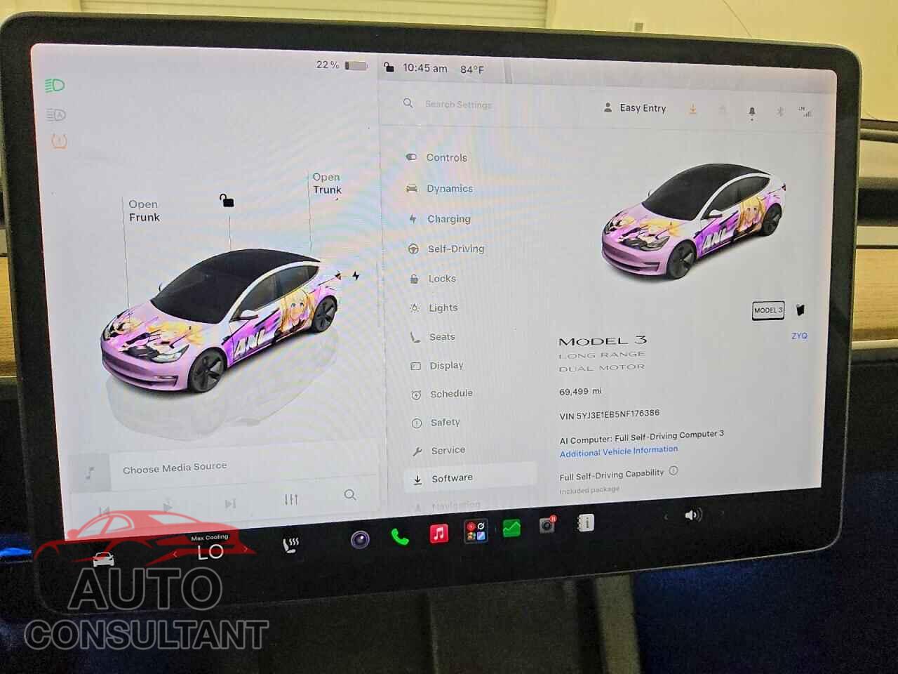 TESLA MODEL 3 2022 - 5YJ3E1EB5NF176386