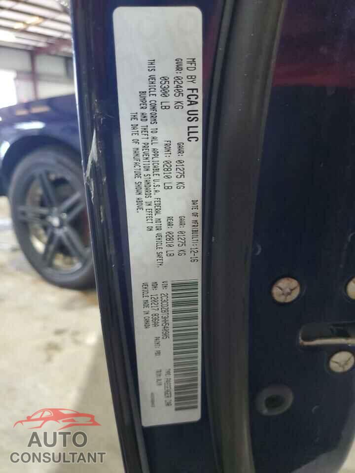 DODGE CHALLENGER 2017 - 2C3CDZBT3HH540905