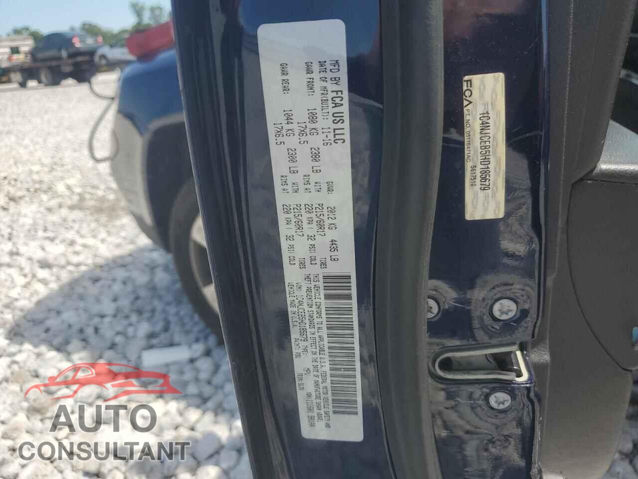 JEEP COMPASS 2017 - 1C4NJCEB5HD185679