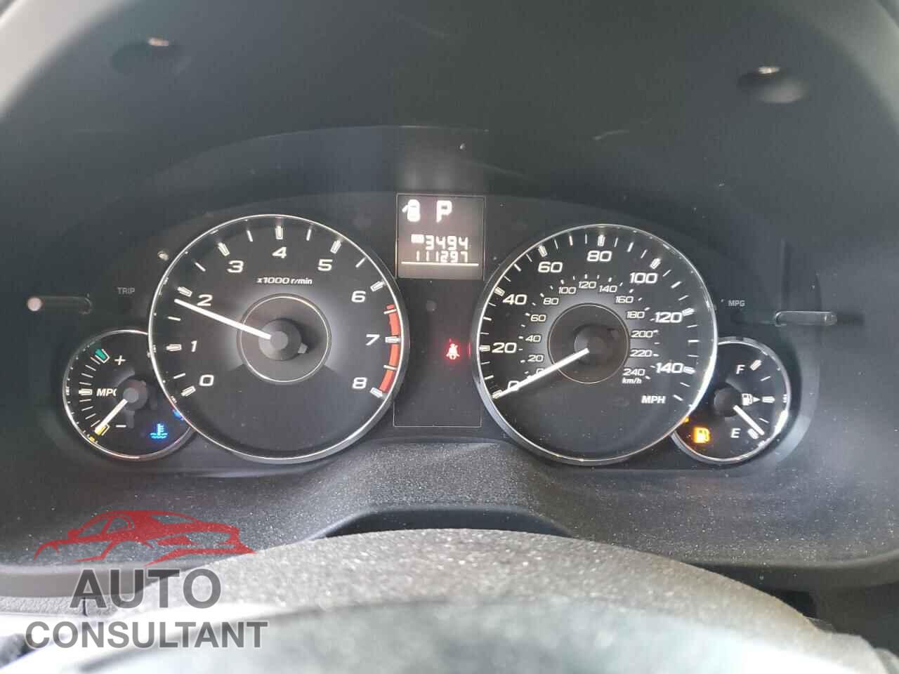 SUBARU OUTBACK 2012 - 4S4BRBCC0C3286883