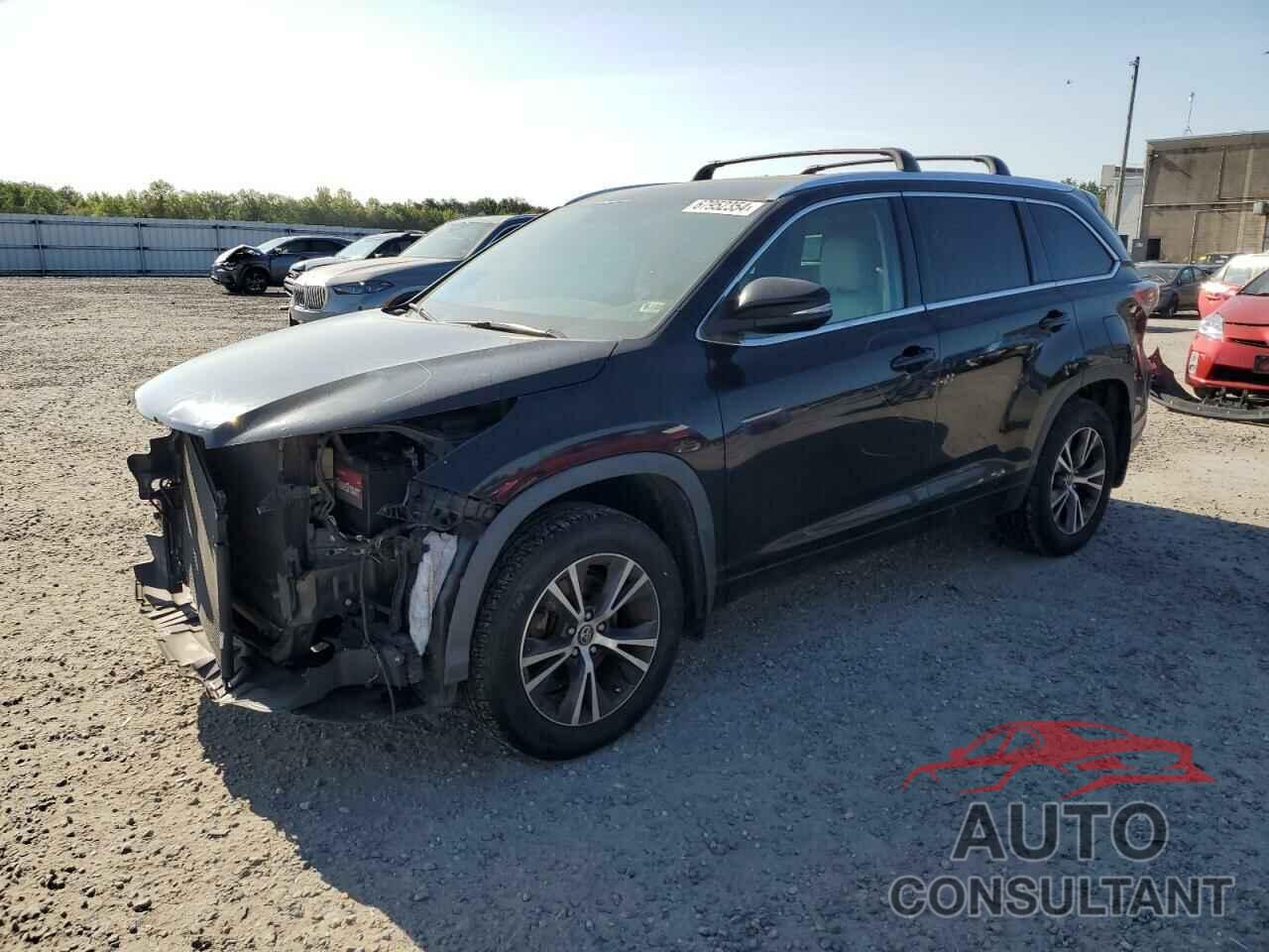 TOYOTA HIGHLANDER 2016 - 5TDJKRFH0GS500439