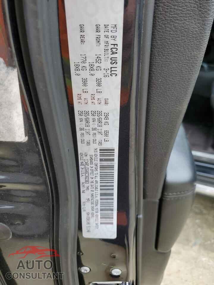 DODGE DURANGO 2016 - 1C4RDJDG0GC362363