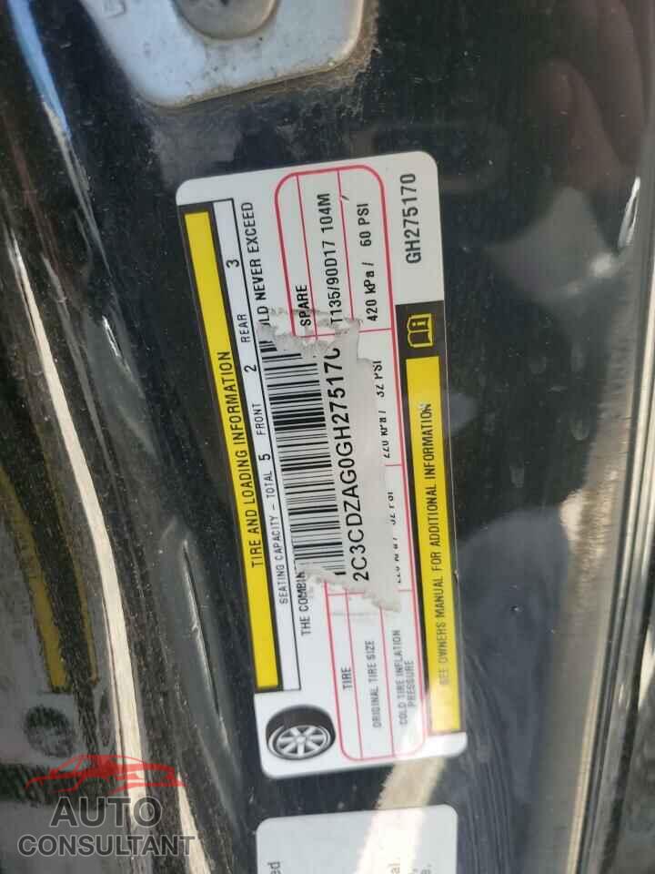 DODGE CHALLENGER 2016 - 2C3CDZAG0GH275170