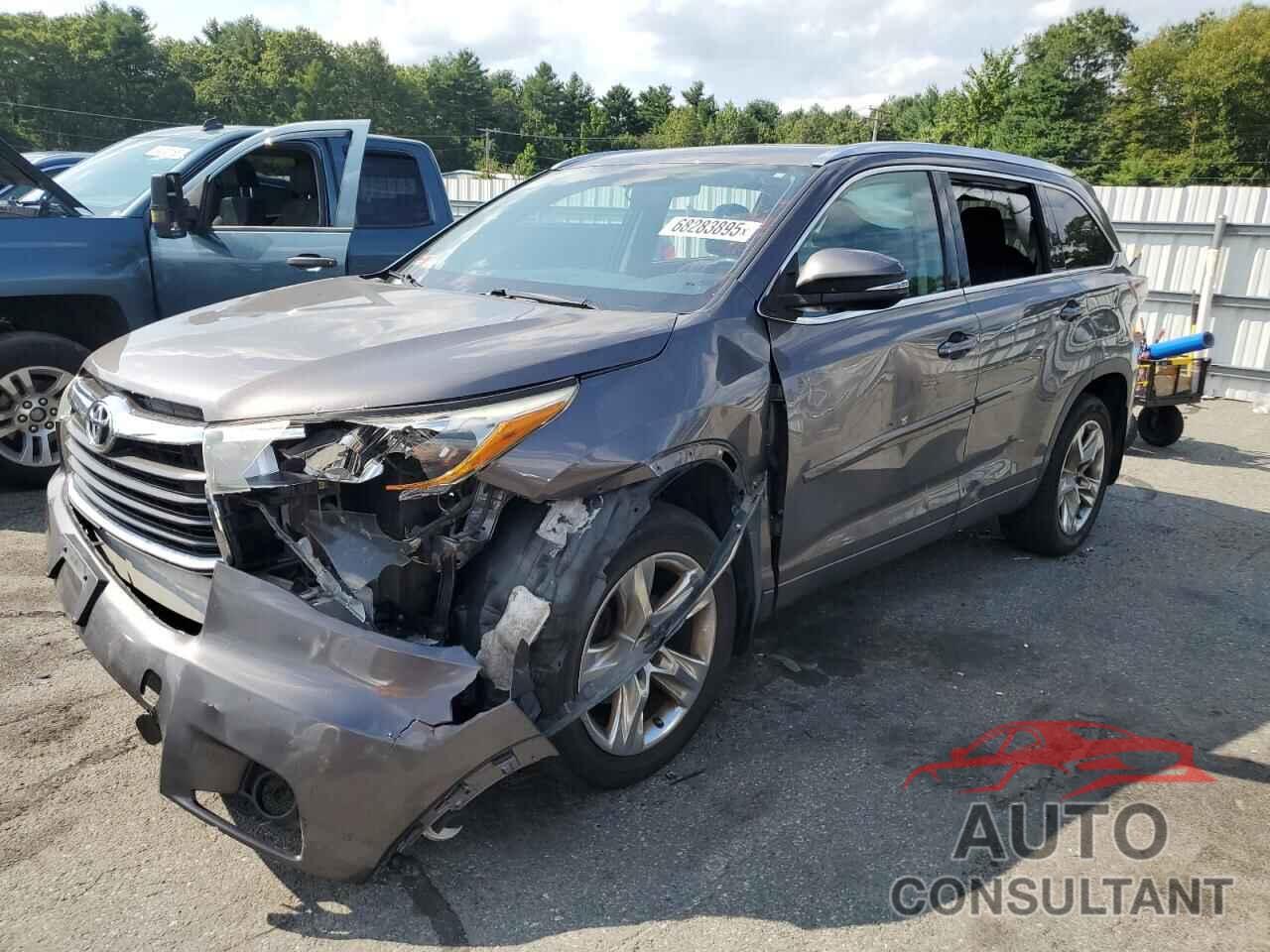 TOYOTA HIGHLANDER 2016 - 5TDDKRFH5GS247552