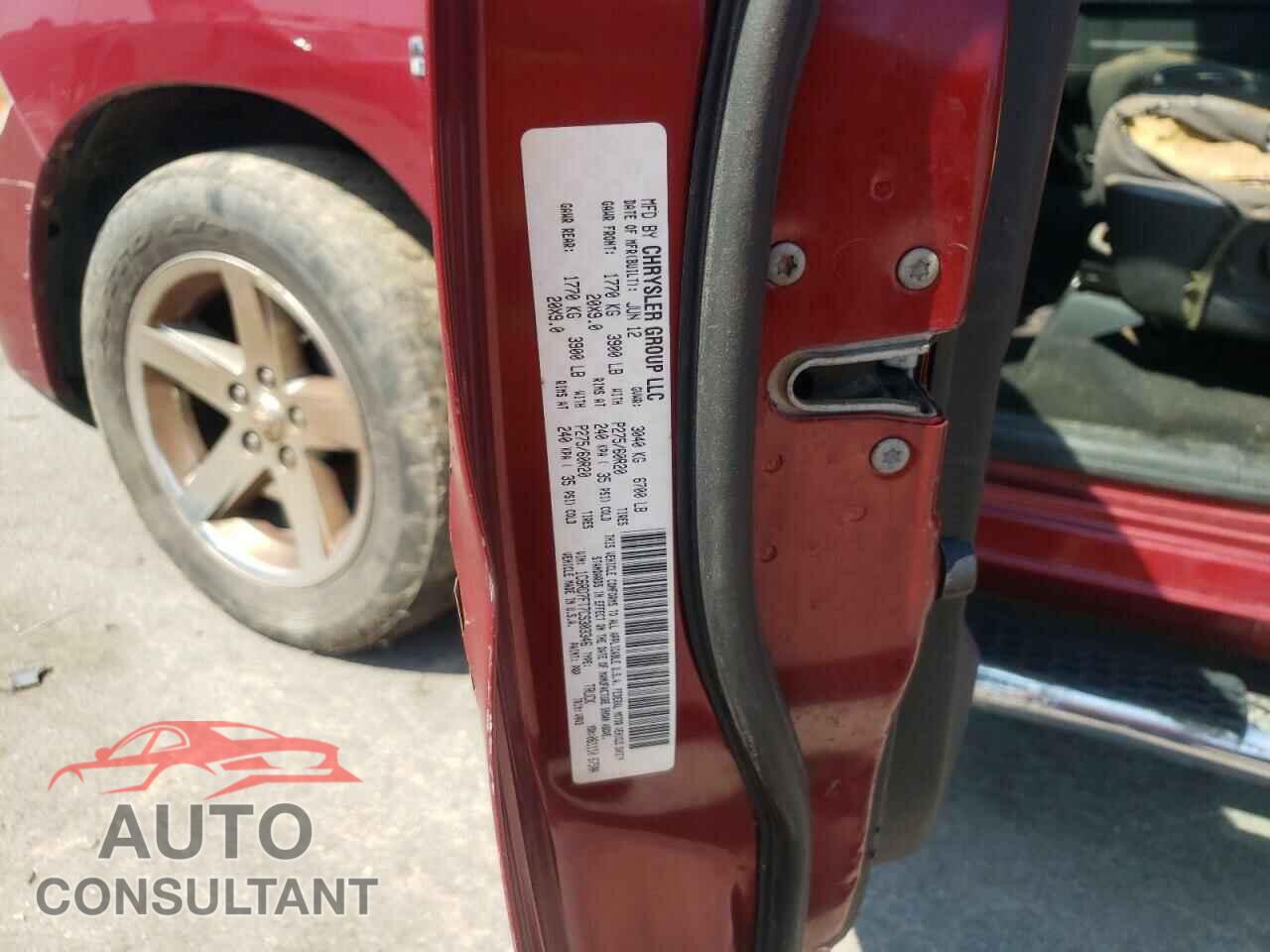 DODGE RAM 1500 2012 - 1C6RD7FT7CS303346