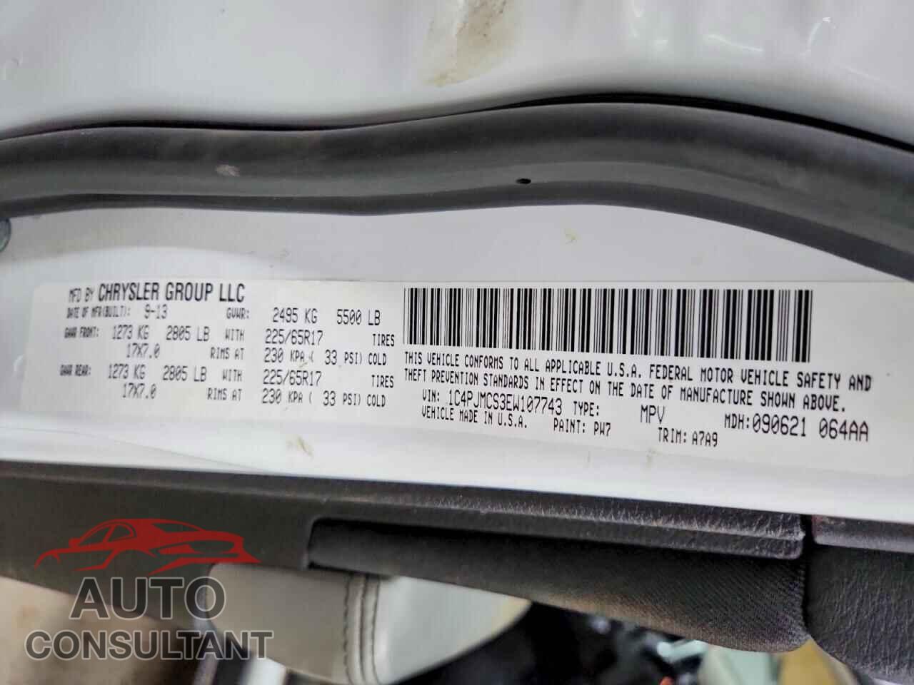 JEEP CHEROKEE 2014 - 1C4PJMCS3EW107743