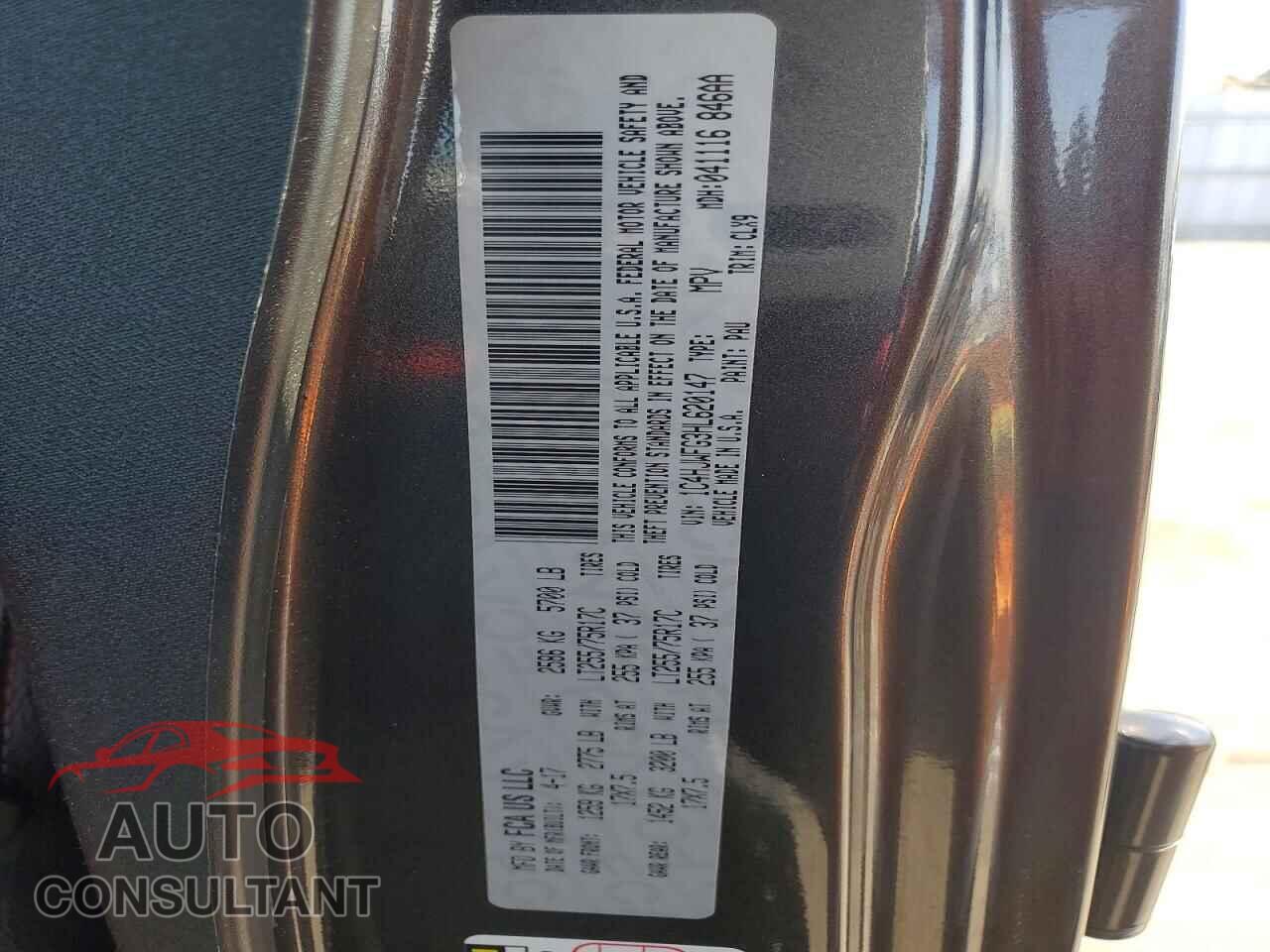 JEEP WRANGLER 2017 - 1C4HJWFG3HL620147