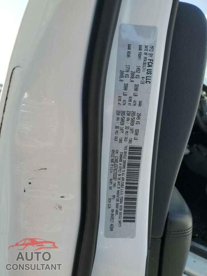 DODGE DURANGO 2019 - 1C4RDJDG7KC722267