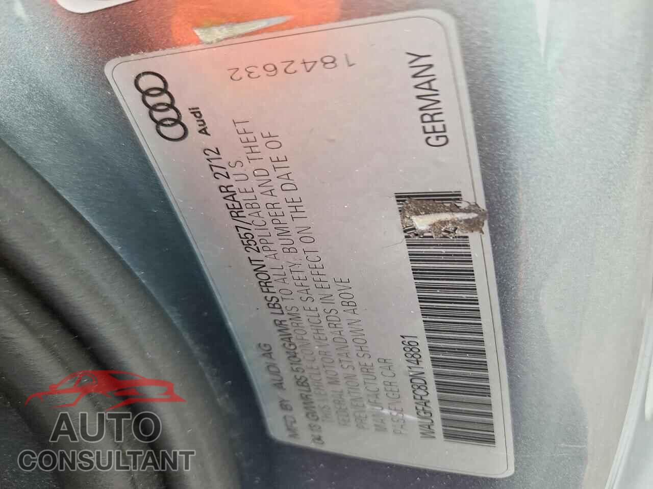 AUDI A6 2013 - WAUGFAFC8DN148861