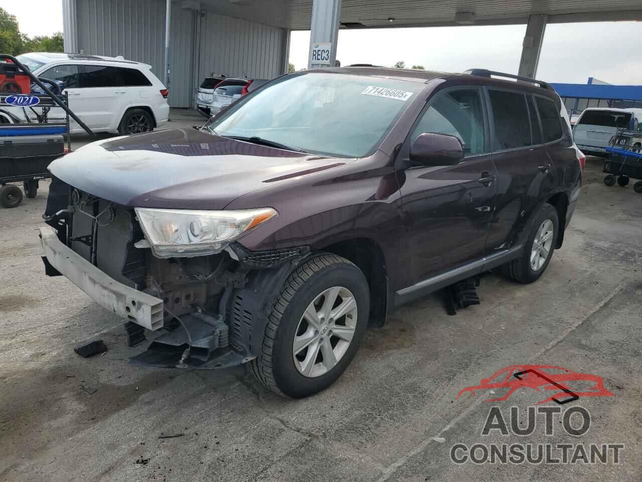 TOYOTA HIGHLANDER 2012 - 5TDBK3EH4CS141187