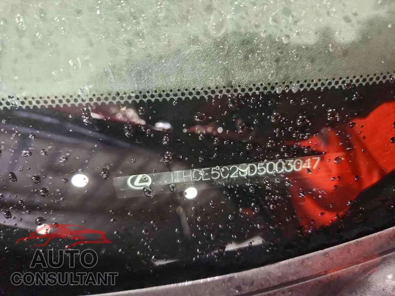 LEXUS IS 2013 - JTHCE5C26D5003047