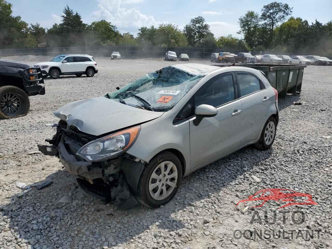 KIA RIO 2012 - KNADN5A39C6012445