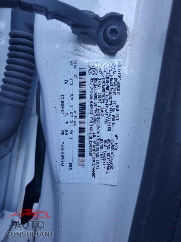 FORD FOCUS 2012 - 1FAHP3E23CL144497