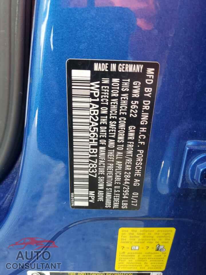 PORSCHE MACAN 2017 - WP1AB2A56HLB17837