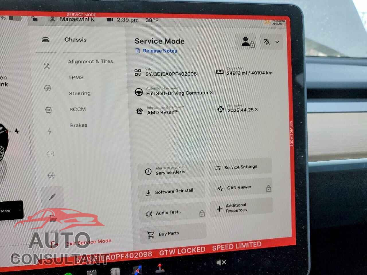 TESLA MODEL 3 2023 - 5YJ3E1EA0PF402098