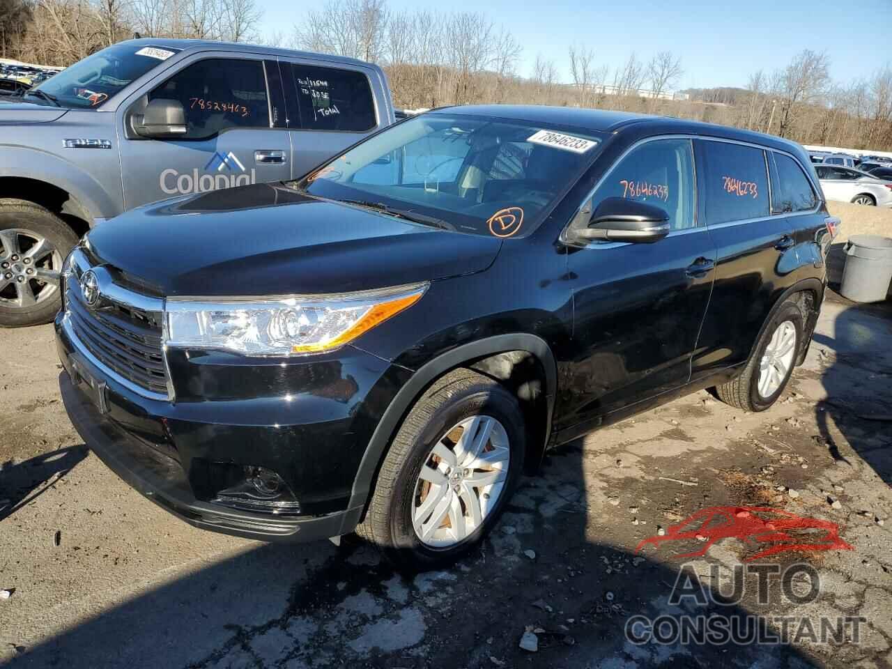 TOYOTA HIGHLANDER 2015 - 5TDBKRFH9FS136931